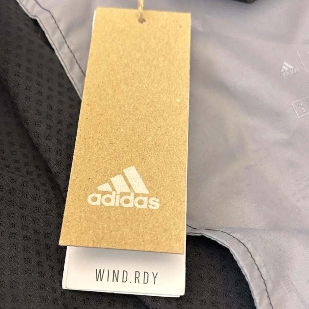 New W/Tags‎ Adidas My Shelter W.R. Mens Outdoor Jacket Black/Halo Packable Sz. S